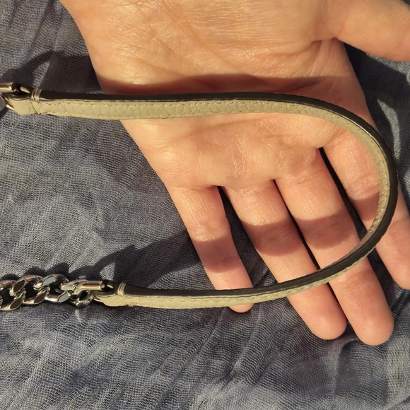 Kate Spade New York: Sm Polly Convertible Crossbody Chain Strap Purse Taupe Gray - Picture 6 of 10